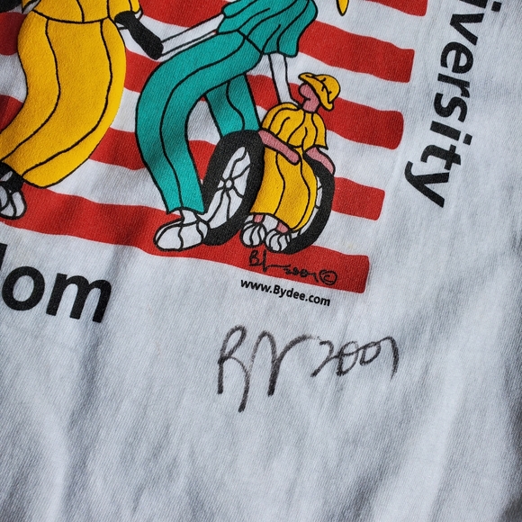 Signed 2001 Brian Joseph Artist Unity Courage Freedom Diversity XL Shirt bydee - Picture 3 of 8